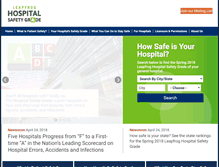 Tablet Screenshot of hospitalsafetygrade.org